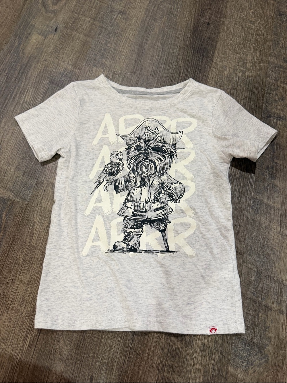 Appaman Light Gray Pirate Pup Graphic Tee